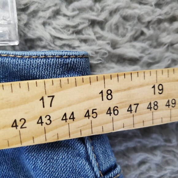 Eloquii Jeans Womens Size 16 Viola Fit Blue Gena Denim Stretch Wide Leg - Picture 6 of 13